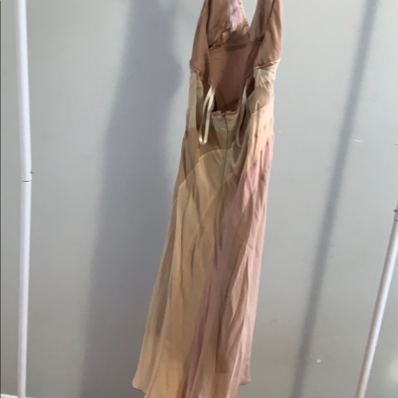 Bebe Halter Multi-Color Pink Midi Dress - Picture 2 of 4